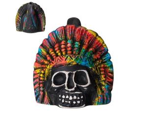 Générique Death Sound Whistle, Skull Audio Craft, Ceramic Resonator System with Air Channel Design, Compact Wind Instrument Build, Cultural Art Style Piece, Sound Effect for Performance and Display