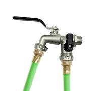 Générique d'eau De Jardin 3/4 Pouces, Vanne Résistante Au Gel, Connecteur À Double Sortie | Conception Robuste Permettant Une Distribution du Débit dans De Multiples Scénarios D'utilisation, IR