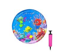 Générique d'eau pour Chat - Bassin d'eau pour Chats avec Pompe Gonflable - Tapis Épaissi de 65 cm pour Bébé Coussins Rafraîchissants pour Animaux Usage Quotidien Intérieur Extérieur Voyage