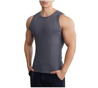 Générique Debardeur Compression Homme Tee Shirt sans Manche Debardeurs Gainant Maillot de Corps Vacances Sprot Hauts Basique Habit Legere Vacance Ete Haut Gris XL