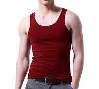 Générique Debardeur Compression Homme Tee Shirt sans Manche Debardeurs Gainant Maillot de Corps Vacances Sprot Haut Fitness Hauts Fin Cut Habit Running Vacance Vin 4XL