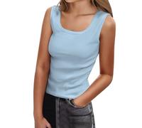 Générique Debardeur Femme Avec Soutien Gorge Intégré Bretelle D'été Top Chic Et Élégant Summer Léger Caraco Coton Haut Sans Couture T-Shirt Mode Pour Les Rendez-Vous Galants Lot