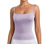 Générique Débardeur Femme en Microfibre Épaule Étroite Élégant Plus Doux que le Coton Caraco Sans Couture Sous-Vêtements