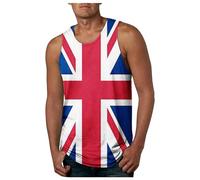 Générique Débardeur Homme Compression Gilet sans Manches Marcel Drapeau décontracté pour s, t-Shirt, Drapeau du 4 Juillet, t-Shirt Patriotique, Style Quatre (Watermelon Red, XXXL)