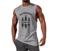 Générique Debardeur Homme Coton Col Rond, Débardeur Homme Compression, Débardeur Décontracté Imprimé QR Code Col Rond Été Respirable Ample Streetwear Plein Air