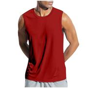 Générique Débardeur Homme - Débardeur Homme Plage Gilet d'été de Couleur Unie pour Hommes Mode décontractée t-Shirt sans Manches Haut