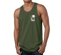 Générique Débardeur Homme été Débardeur d'été décontracté à imprimé Noix de pour Plage et activités extérieures vêtement léger et Respirant pour Un Style Estival Confortable (Army Green, XXXL)