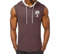 Générique Débardeur Homme Sport - Musculation Marcel, Pièce Phare De L'Été pour Homme : Gilet À Capuche Imprimé Cocotier