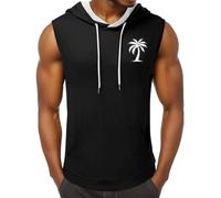 Générique Débardeur Homme Sport - Musculation Marcel, Pièce Phare De L'Été pour Homme : Gilet À Capuche Imprimé Cocotier