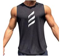 Générique Débardeur Homme Tee-Shirt sans Manche Teeshirt Décontracté Été T-Shirts Impression Musculation Tshirt Doux Léger Mode Tee Shirt Extensible Quotidien Mes Commandes Noir XXL