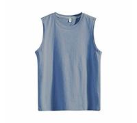 Générique Debardeur Marcel Manches Hommes T-Shirt Gilets Et Col Rond À Couleur Unie De Gym Respirant Débardeur T-Shirt pour Homme la Course à Pied Évacuation de l'humidité