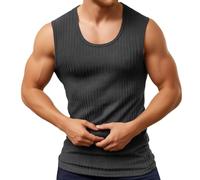 Générique DéBardeur pour Hommes, Haut de Sport CôTelé, Chemises Musculation, Chemise Musculaire sans Manches, sous Les Aisselles, DéBardeur, Fonctionnelle, EntraîNement, éTé