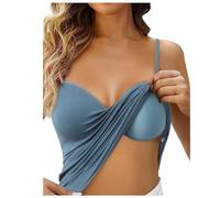 Générique Débardeurs pour Femme Debardeur Coton Top Chic Et Élégant Summer Matière Respirante Caraco Croc sans Armatures Confortable Les Rendez-Vous Galants Haut Blanc