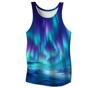 Générique Débardeurs pour Hommes, Débardeurs pour Hommes Parfaits pour Les Loisirs en Extérieur Chemise sans Manches Confortable Et Élégante pour L'Été Ornée d'un Imprimé Idéale avec Un Short