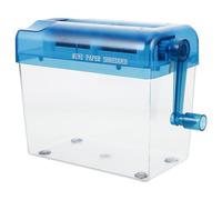 Générique Déchiqueteuse Manuelle de Bureau Compacte A6 en Plastique Noir, Légère et Simple, pour Détruire Documents en Toute Confidentialité Maison École