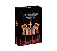 Générique Deck de Carte de Tarot - 78 pièces Oracle Set pour l'anniversaire et Vacances, Lecture du Destin intuitif avec symbolisme illustré, Outil de Divination pour la Famille, Adultes, l