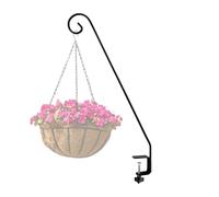 Générique Deck Hooks For Railing 32 Inches / 82 Cm Long | Clamp-On Bird Feeder Hanger For Deck | Adjustable Suet Baskets Flower Pot Lanterns Brackets For Wind Chimes Plant Display