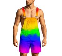 Générique Déclaration : Combinaison décontractée du Mois avec Bretelles réglables et Short pour Un Confort au Quotidien (Multicolour-c, XXXXL)