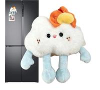 Générique Décor Animal Peluche Magnétique - Petit Jouet Doux pour Sacs Papeterie | 80 g Accessoire Décoratif Mignon avec Aimant, Ornement Portable pour Filles Garçons Fête Cadeau, 14 cm