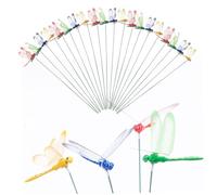 Générique Décor de Jardin de libellules, 20pcs enjeux Jardin libellules légers simulés pour Les Amoureux des Animaux et la Nature, Contrôle des Oiseaux