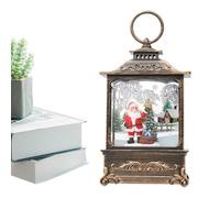 Générique Décor de Lanterne de Globe de Neige - Boules à Neige éclairées en Forme de scène de Noël | Boule à LED tourbillonnante, Ornement de Lanterne de Boule à éclairant de noël pour Les Cadeaux d