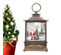 Générique Décor de Lanterne de Globe de Neige,Lumières rotatives de Boules à Neige de Noël - Boule à LED tourbillonnante, Ornement de Lanterne de Boule à éclairant de noël pour Les Cadeaux de décora