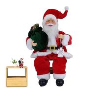 Générique Décor de Noël Père Noël Assis | Ornements de poupées en Peluche
