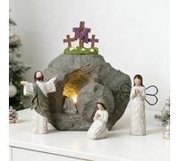 Générique Décor De Scène De La Résurrection De Pâques | Tombeau Vide pour Décoration Chrétienne | Statue Religieuse Chrétienne, Crèche De Pâques, Décoration pour Bureau, Cheminée, Maison, Église