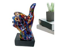 Générique Décor De Signe De La Paix, Statue De Bureau - Figures De Harz De Doigt Geste | d'art Abstraite, Figurines De Paix Au Pouce Coloré, De Table De Signal D'acteur pour Bureau D'étagère