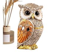 Générique Décor Hiboux pour La Maison,Statue De Jardin Chouette | Ornements Animaux Fait Main Sculpture Bureau Étagère Chambre Salon Décoration Table