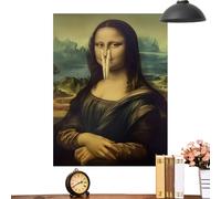 Générique Décor Mural Drôle Salle De Bain | Affiche Ornementale Toilettes - Poster Humoristique Mur Toilette - Pour Propriétaires Étudiants Appartements Bureaux Hôtels Maisons Toilettes