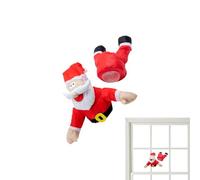 Générique Décoration Animée de Noël avec Autocollant De Verre Cassé | Décor animé de renne qui s'écrase pour Noël Pour Vitrine Réunion Familiale Maison Café Restaurant Appartement Vacances D
