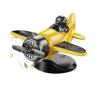 Générique Décoration Avion Solaire pour Voiture - Ornements Automobiles en Forme d'avion à Énergie Solaire,Accessoires Intérieur Auto Cadeau Anniversaire Noël Adulte Femme Homme Voyage Quotidien