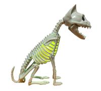 Générique Décoration Chat Squelette Figurine Lumineuse d'halloween