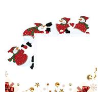 Générique Décoration d'angle de Porte de Noël | Décorations Festives en Bois pour Fête - Décoration de Fronton de Porte de Noël - pour TV Cheminée Chambre Salon Fenêtre Meuble