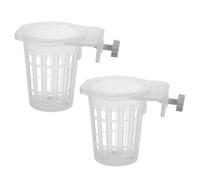 Générique Décoration d'aquarium - Shell de l'étang | Planties | Porte- Aquatique | Coupes de translucides pour Aquariums | Tasse plantique pour Aquariums 2 Morceaux de Support de Aquatique