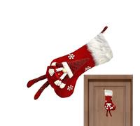 Générique Décoration de Bas de Noël | Sachets Bonbons Fête - Décoration Cheminée Ornements Thème Lutin pour Porte Mur Arbre Maison Adultes