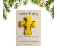 Générique Décoration de Bénédiction | Artisanat Chrétien Texture Douce - Articles Religieux en Cuir Artificiel Cousu Main,Cadeau Voyage Église Grands-Parents Amis Famille Collègues Adultes