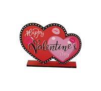 Générique Décoration de Bureau en Forme de cœur pour la Saint-Valentin, Un Anniversaire, Un Mariage ou Toute Autre fête. À Poser sur Une Table. (B, 11.5x16cm)