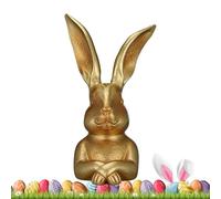 Générique Décoration de Pâques Lapin - Sculpture Mignonne d'animal sur Thème de Pâques - Figurine Lapin Réfléchissant | Décoration de Table Cheminée Étagère Salon Chambre Bébé