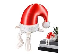 Générique Décoration de Table, décoration imprimée en 3D, de Noël animée, Figurine à Jambes Mobiles pour Classe, Chambre à Coucher, Point Focal de Vacances instantané, Salon, pièce maîtresse de vacan