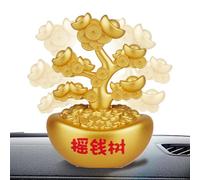 Générique Décoration de Tableau de Bord de Voiture - Car Center | Cař Decor - Arbre à Argent monté à énergie Solaire, décoration de Bureau pour Console Centrale, Tableau de Bord, Charme et Shu