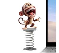 Générique Décoration de Tableau de Bord | Support de Voiture Singe en Acrylique 2D - Figurine Animée Vibrante Cadeau pour Voiture Camionnette Taxi Voyage Anniversaire