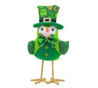 Générique Décoration d'oiseau de la Saint-Patrick, décoration Verte en Polyester, idéale pour la Maison, Le Bureau, l'étagère de Table de fête comme de Vacances