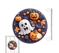 Générique Décoration du Panneau d'halloween - Round Acrylic Door Gothic Style Suspendu, Affichage de Saison Festif | Scène à thème hantée Prop