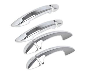 Générique Décoration Durable Garniture Poignée Porte Chromée pour VW pour Passat CC B6 B7 3C B7.5 7.5 Sedan Accessoires Style Automobile(Noir)