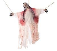 Générique Décoration fantôme Suspendue d'halloween avec Les Yeux LED et sonores | Ghost Skeleton Horror for Haunted Home Garden Outdoor Party | Photos et Accessoires de blagues