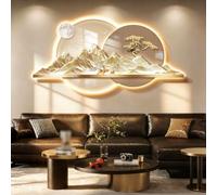 Générique Décoration Murale 3D, Sculpture Murale LED Créative for Paysage, Applique Murale Décorative for Salon, Chambre, Bureau
