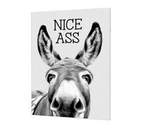 Générique Décoration Murale Animaux Drôles Et Amusants - Impression sur Toile Abstraite Style Ferme - Panneaux Animaux Décoratifs Œuvre D'Art,Pour Maison Dortoir Appartement Hôtel Toilettes