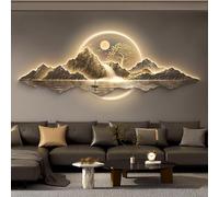 Générique Décoration Murale Artistique 3D avec éclairage, Sculpture Murale de Paysage for Décoration Intérieure Moderne, Applique Décorative for Salon, Chambre, Bureau